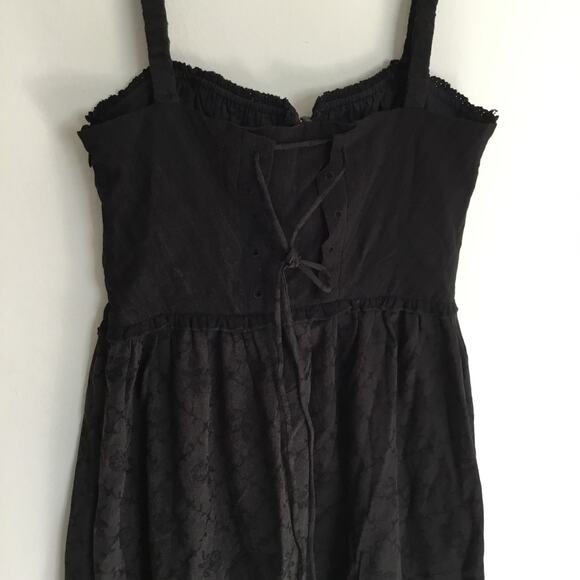 Revolve Commence Cottagecore Dress Women’s Medium Black Boho Peasant Fairygoth M - Picture 5 of 13